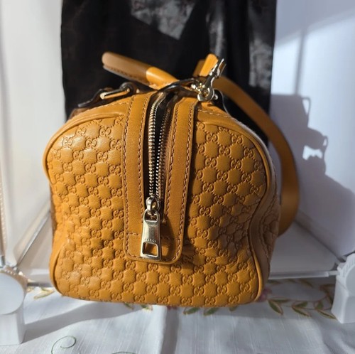 GUCCI Guccissima Mustard Yellow CROSSBODY - Picture 3 of 8