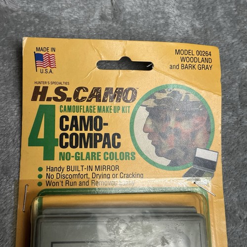 Vintage Hunters Specialties - Camuflaje-Compac 4 Colores Kit de Pintura Facial Bosque NUEVO - Imagen 3 de 6