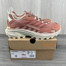 Merrell Moab Speed 2 Size 9 Womens Sedona Pink White Hiking Trail Shoes