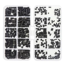 Sutemribor 400 Pcs 20 Sizes, 4-40 To 10-32 Set Internal Hex Drive Cup-point Set