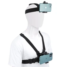 Refuelergy Head Belt Strap + 2 in 1 Chest Mount For Gopro/Dajik And Other Sports