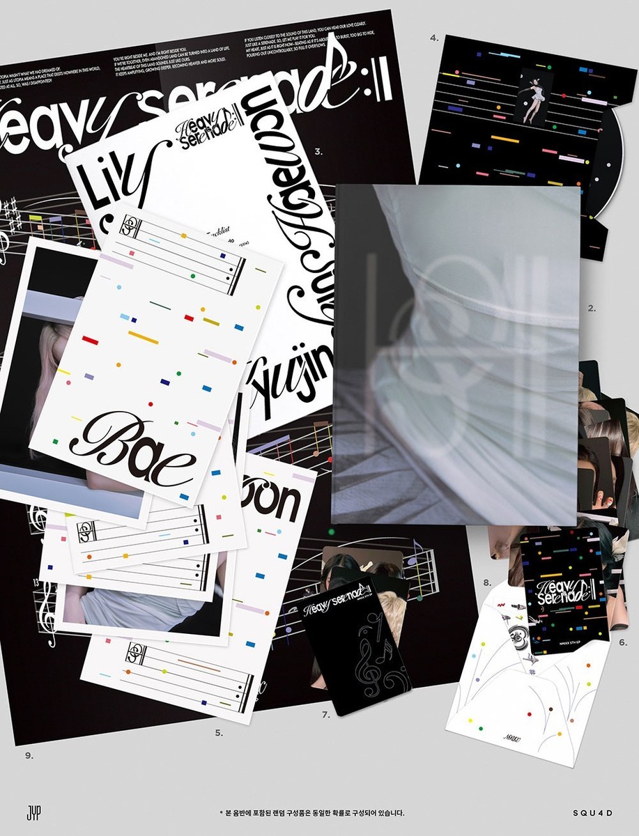 NMIXX HEAVY SERENADE 5th EP Album CD+Photo Book+4 Card+Sticker+