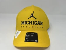 Jordan Michigan Wolverines Team Issue Club Performance Maize Adjustable Hat