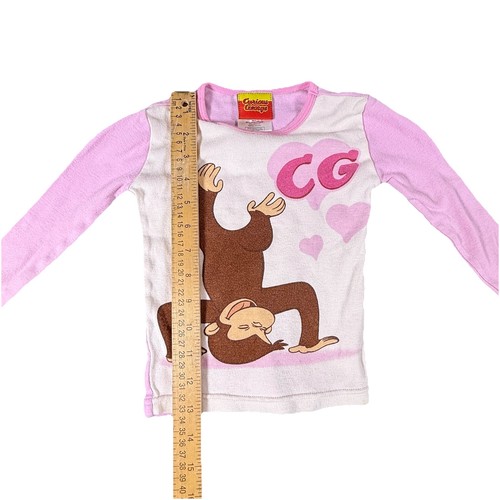 Curious George Vintage 90s RARE Y2K Toddler Size 3T PINK - Picture 5 of 7