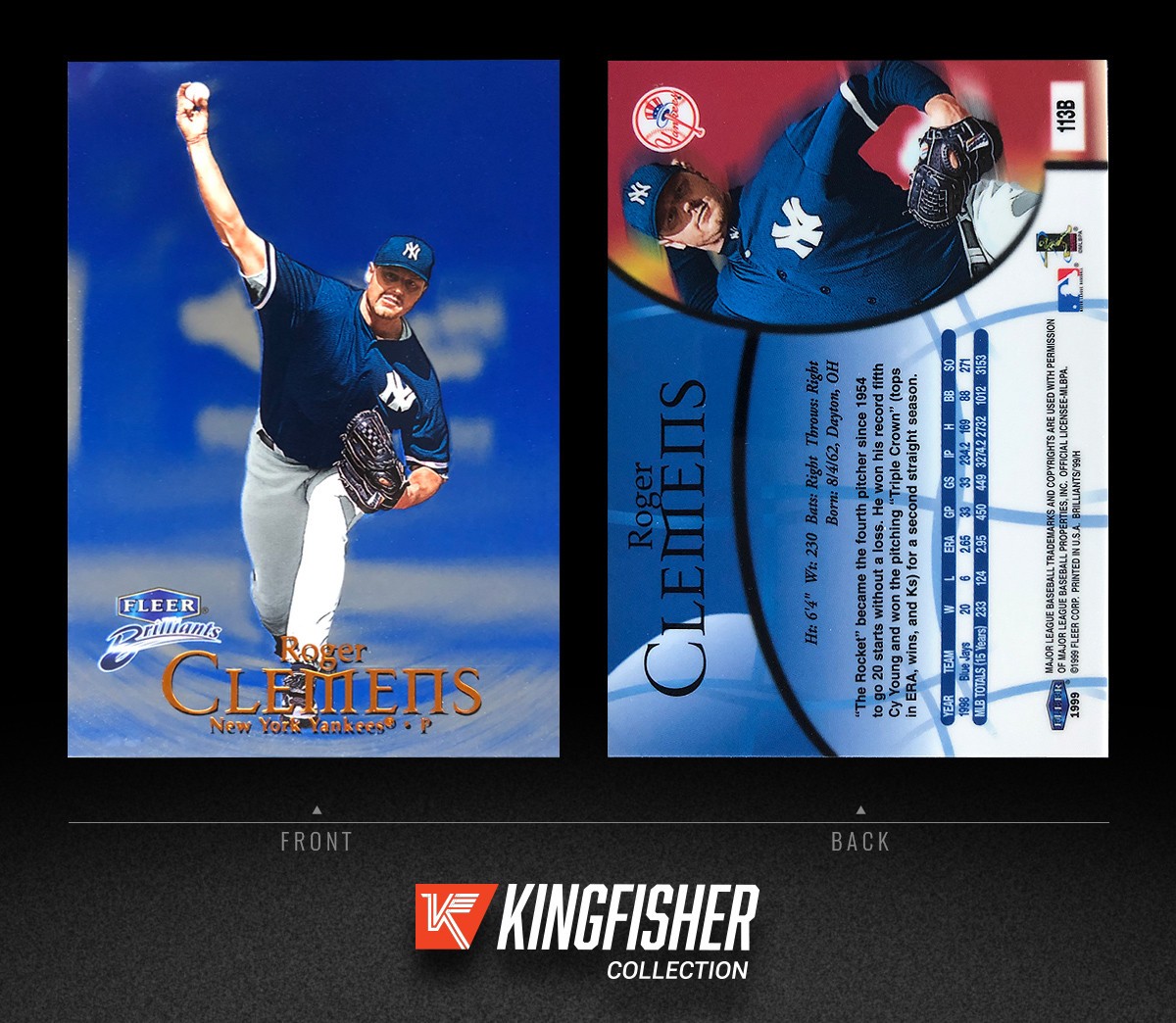クレメンスベアー／ダンボ 1999 Fleer Brilliants Blue Roger Clemens #113B New York Yankees | eBay