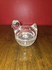 Vintage Anchor Hocking Clear Glass Hen Chicken Nest Lidded Candy Dish