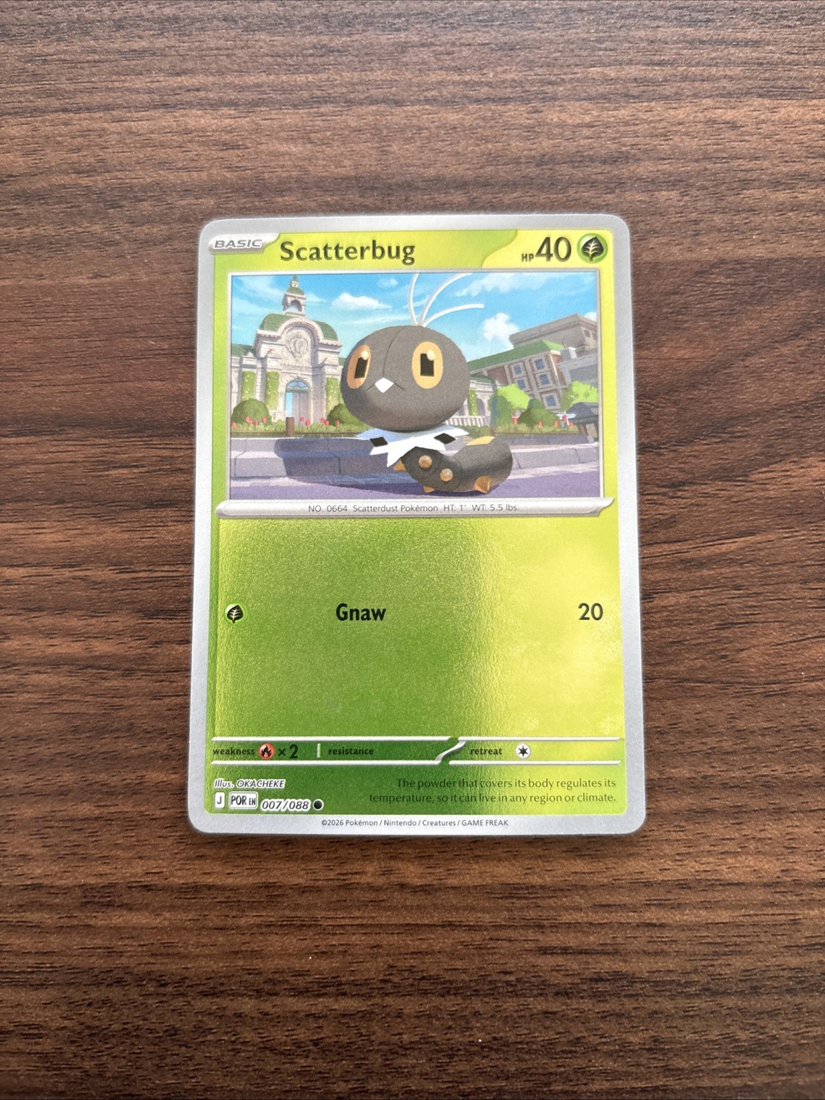 Scatterbug 007/088 Common Mega Evolution: Perfect Order Pokemon TCG Reverse Holo