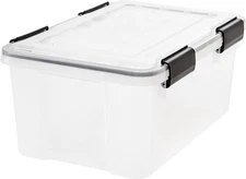 IRIS 19qt WEATHERPRO Airtight Plastic Storage Bin with Lid and Seal