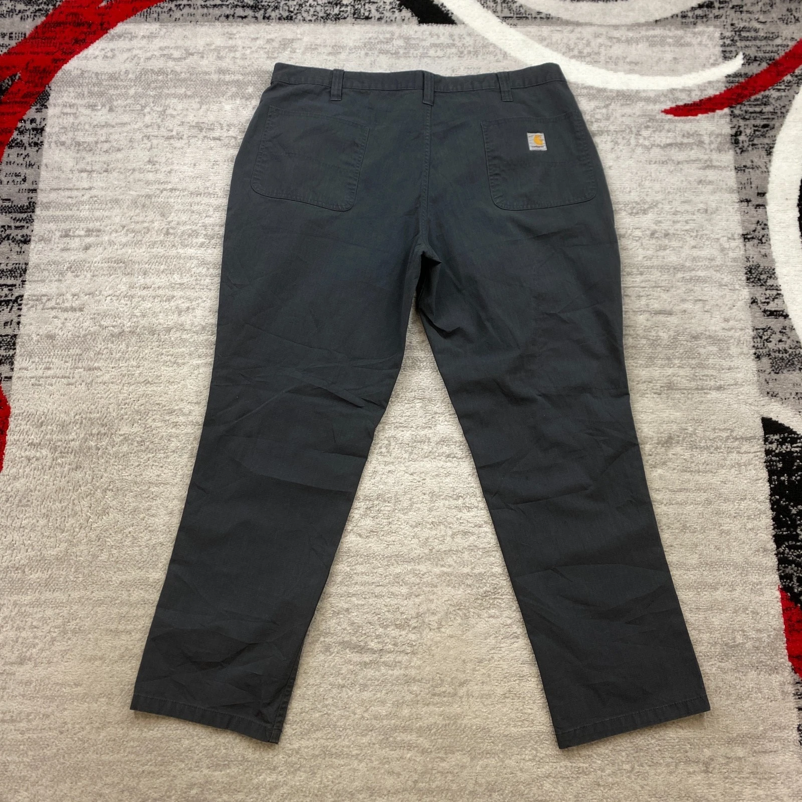 Carhartt Washed Canvas Chino Pant 40 Gray Blue Y2K Outdoors 74533 40x32 Ripstop