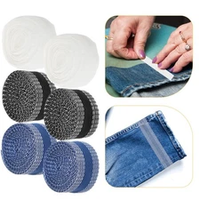 6 Rolls Trousers Hem Modification Fabric Tape for Jeans Adhesive Hemming