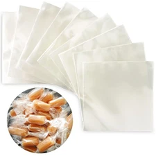 Clear Candy Wrappers for Caramels (300 Pcs 5 x inches)-Natural Cellophane