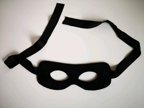 Schwarze Zorro Maske Augenmaske Fasching Karneval Kostüm Party - Bild 2 von 2