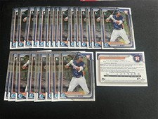 25 x 2024 BOWMAN CHROME LUIS BAEZ LOT OF 25 CARDS ASTROS BCP-66 1ST