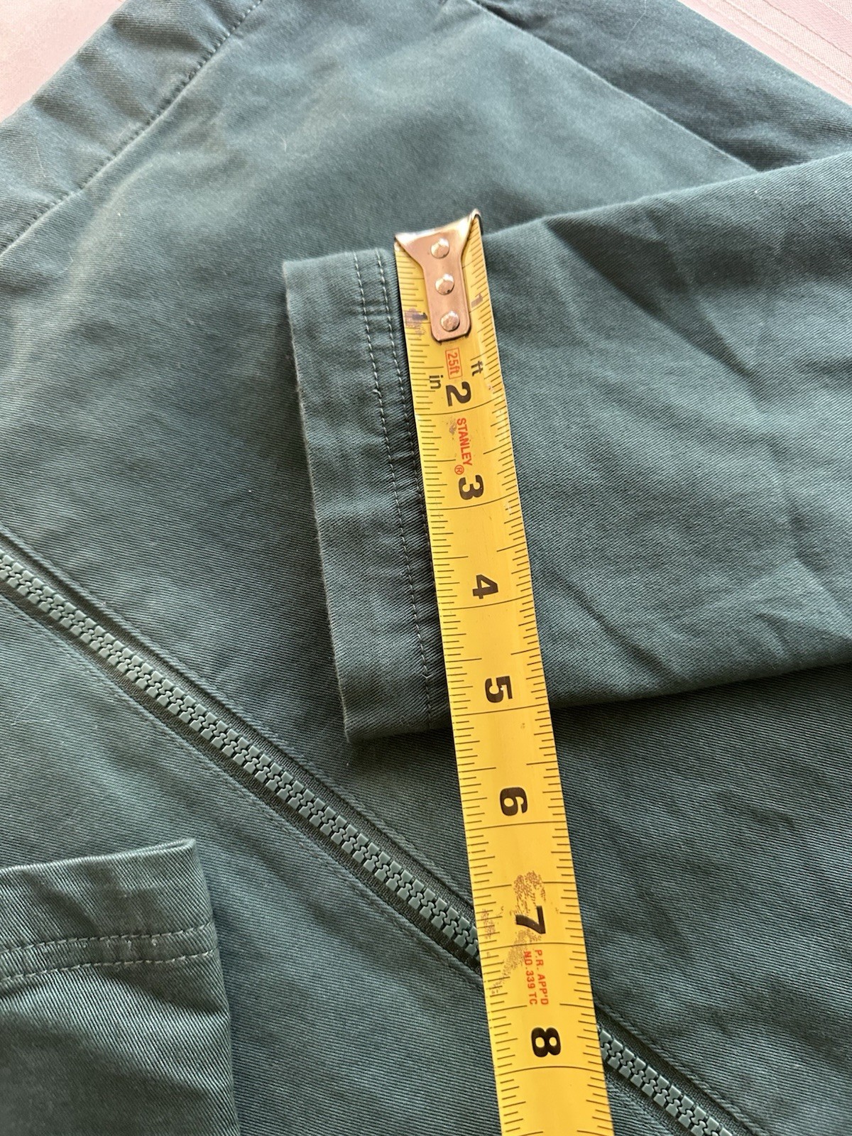 NWT Men's Small ORIGINAL PENGUIN Cotton Twill Jacket June Bug Green Golf Work image 7