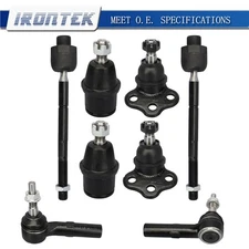 Irontek Lower Upper Ball Joints Inner Outer Tierods for Dodge Durango Dakota 4WD