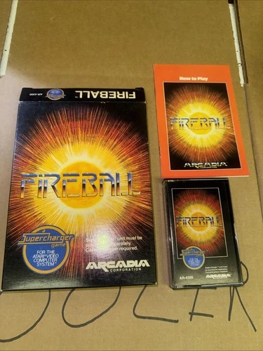 New ListingAtari 2600 Fireball Complete In Box CIB  Supercharger Arcadia Tested