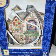 Holiday Seasons Victoria Falls Porcelain Lighted House Illuminated Christmas