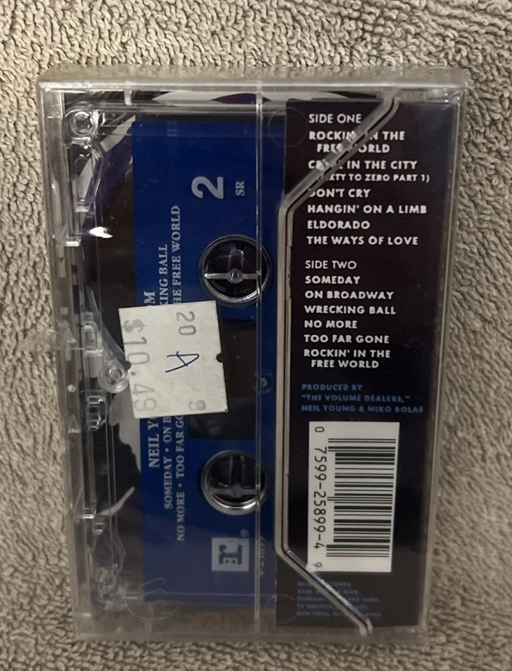 Neil Young Freedom Reprise Records Cassette New Sealed Vintage Tape - Image 2 of 4