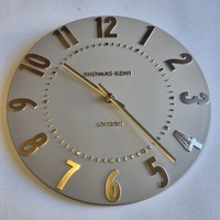 New Thomas Kent 12 Inch Wall Clock. Silver Cloud.