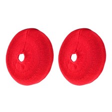 1Pair Red Anti-dust Velour Fabric Case Cover For On-ear Over-ear Headphones kk
