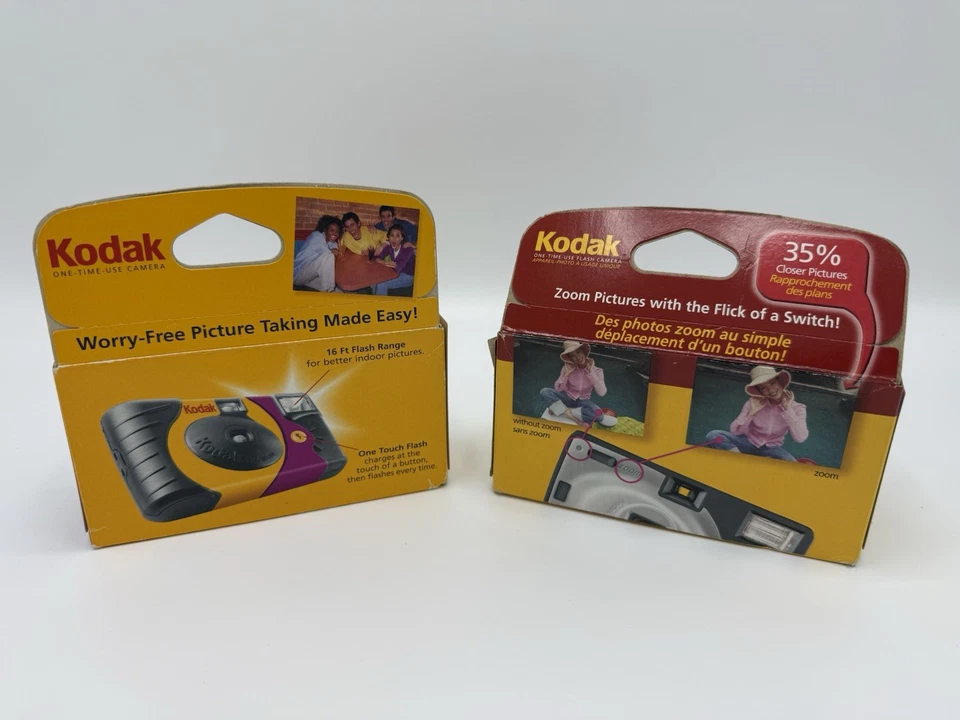 Kodak PowerFlash + Kodak Zoom - 2 Disposable Cameras (27 Shots Each) NEW! SEALED - Image 3 of 4