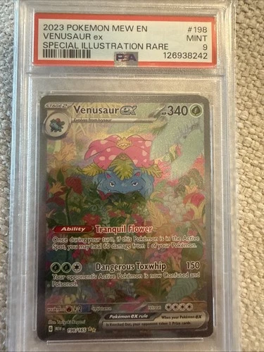Venusaur ex 198/165 Sv: Scarlet & Violet 151 Holo PSA 9 151 📈