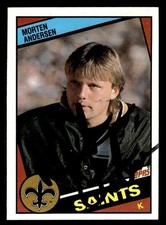 1984 Topps Football #300 Morten Anderson Signed Autograph (no COA)