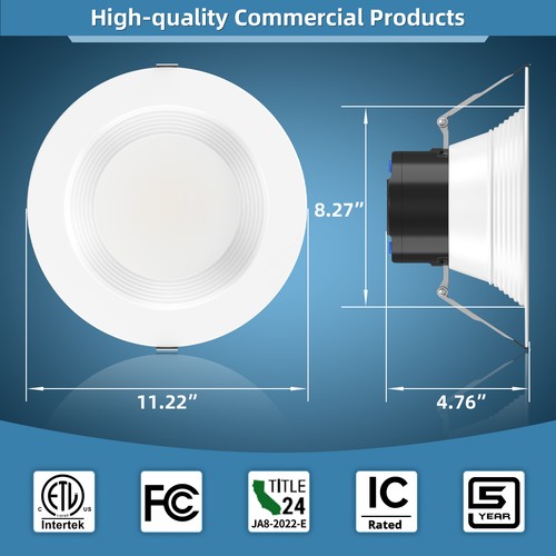 10Inch 5CCT 40W/30W/20W LED Recessed Ceiling Light Dimmable Ceiling Downlight - Picture 4 of 13