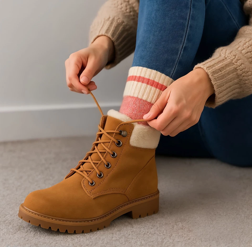 3 pares de calcetines térmicos de mezcla cómodos para todo tipo de clima para damas Foto 2 de 4
