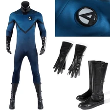 Fantastic Four 2005 Human Torch Cosplay Classic Jumpsuit Adult Superhero Costume