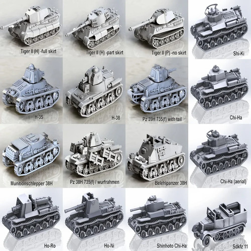 3 Pack Iran Tanks and Vehicles 1/30 WWII Wargames Tabletop Games - 第 12/24 張圖片