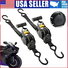 Retractable Ratchet Straps Heavy Duty Auto Self Retracting Tie Down Straps 130in