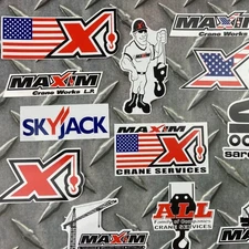 Decal Stickers Maxim Crane Pipeliners Rodbusters IronWorkers CarpenTers Welders