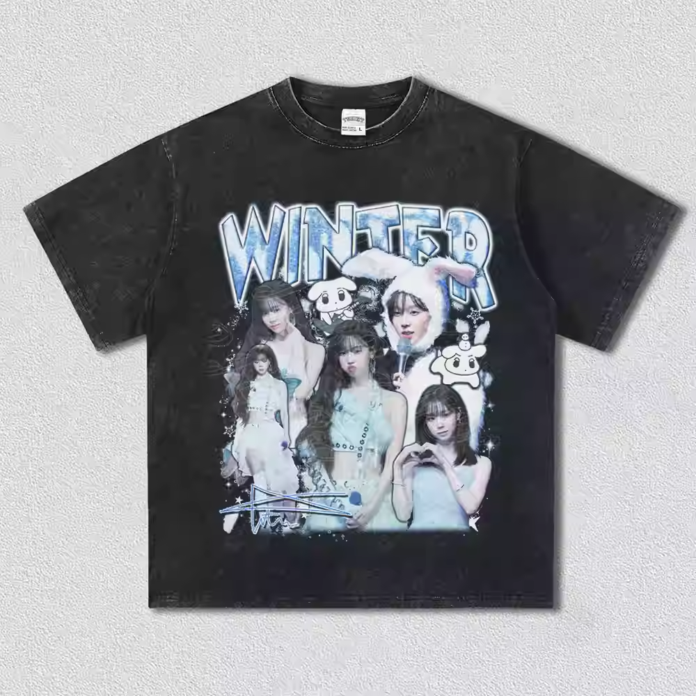 AESPA WINTER CUTE T-SHIRT KPOP JERSEY SYNK AEXIS LINE TOUR 2026