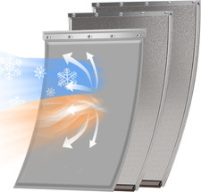 Dog Door Replacement Flap with Screws, 3-Flap, Weatherproof, Large