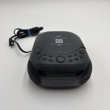 CD Stereo Clock AM/FM Radio Tested Worked Batteries Not Included