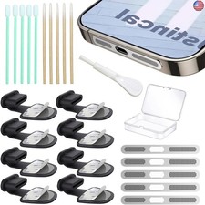 8 Packs New Dust Plug, Phone Accessories for iPhone 16 15 Plus/Pro/1Pro Max,