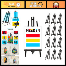 20" Mini Tabletop Easel Stand - 12 Pack Pine Wood Display Easels for Signs, Art