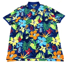 Polo Ralph Lauren Classic Fit Tropical Mesh Polo Shirt XL Hawaiian Colorful