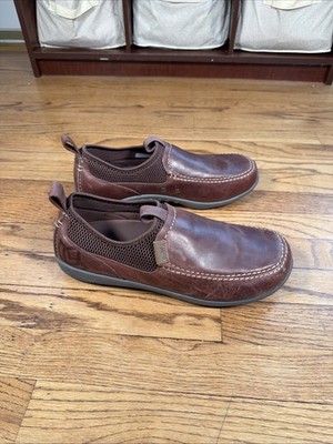 Spenco Total Support Timberjack Brown Leather Slip-on Shoes Men s Size 11