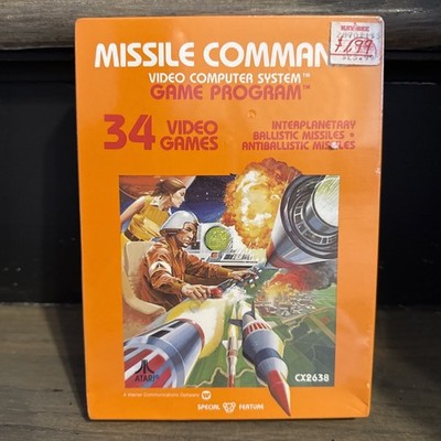 Vintage Atari 2600 7800 - Missile Command - Sealed NOS New w/ Hang Tag