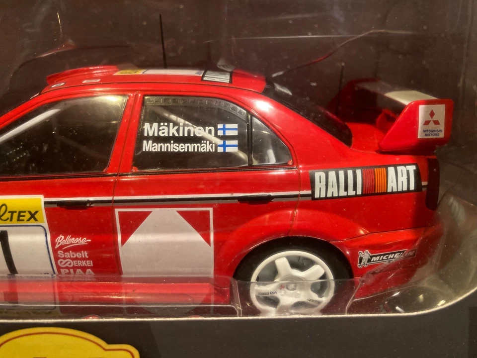 MITSUBISHI LANCER EVO VI RALLYE MONTE CARLO 1999 MAKINEN 1/18 ALTAYA IXO - Photo 4/4