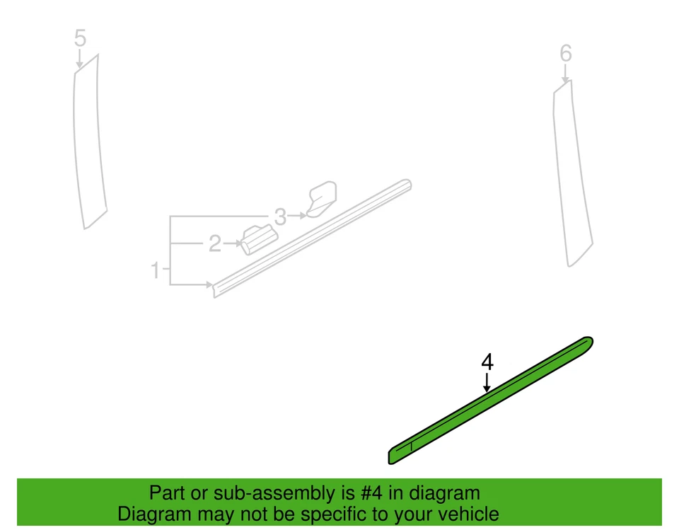 ¡NUEVO! Mazda MPV 2000-2003 carrocería moldura lateral izquierda fabricante de equipos originales (LC70-50-692A-08) negro Foto 4 de 4