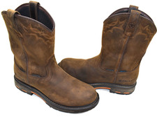 Ariat Workhog Men's 10.5 D Composite Safety Toe Waterproof Brown 10001200 Boots