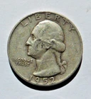 1952 D Washington Quarter 90% Silver United States Mint Coin