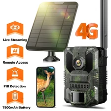 Campark 4G Solar Wildlife Trail Camera 2.5K 32MP Hunting Game Cam Night Vision
