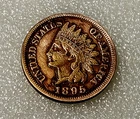🌸 1895 INDIAN HEAD Cent, FULL LIBERTY, CLEANED,  Low-Ball
