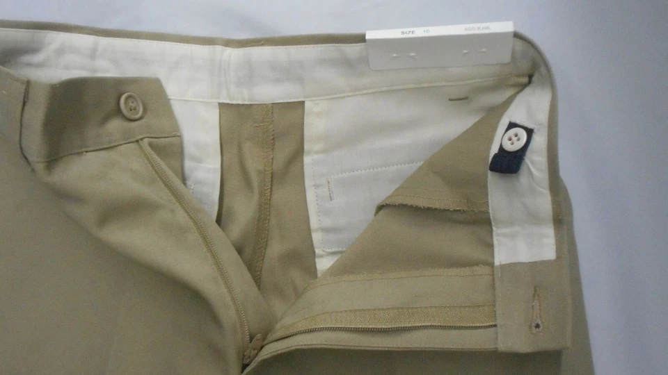 Pantalones Uniforme Cintura Ajustable Caqui Rifle Niñas Hechos en EE. UU. Talla 10 Regular Foto 2 de 4