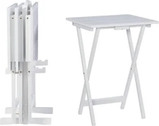 Gemma Tray Table, White