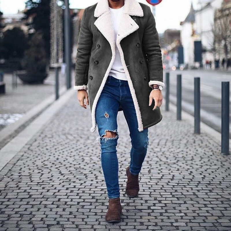 Streetwear Korean Coat Outfit For Men Minimalist Puffer Jacket